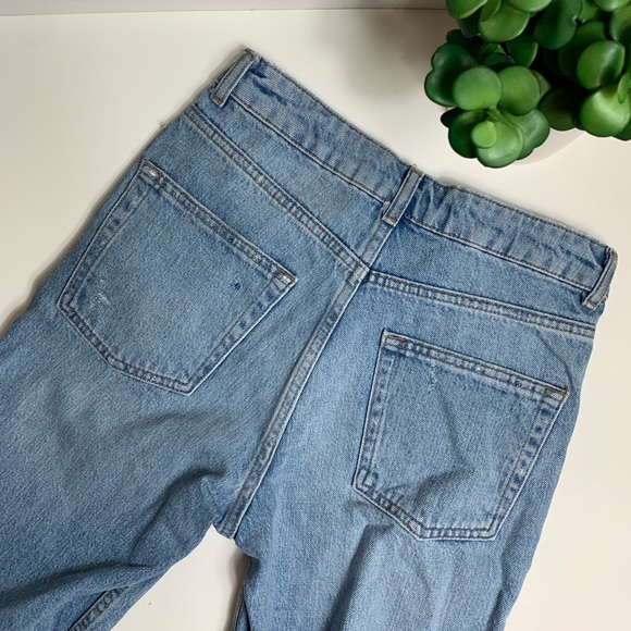 TopShop Light Blue Jean Bermuda Shorts - Picture 4 of 9